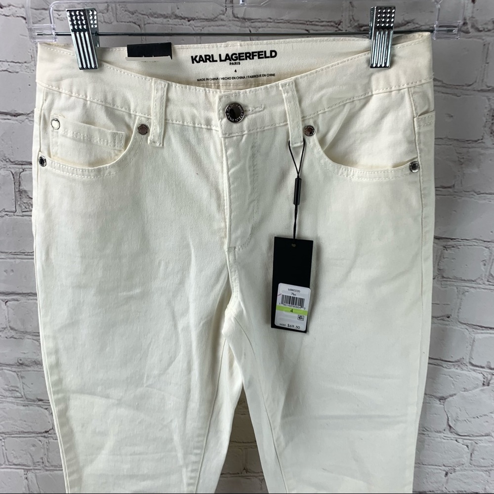 NWT Karl Lagerfeld Capri Jeans Size 4 - Picture 5 of 5